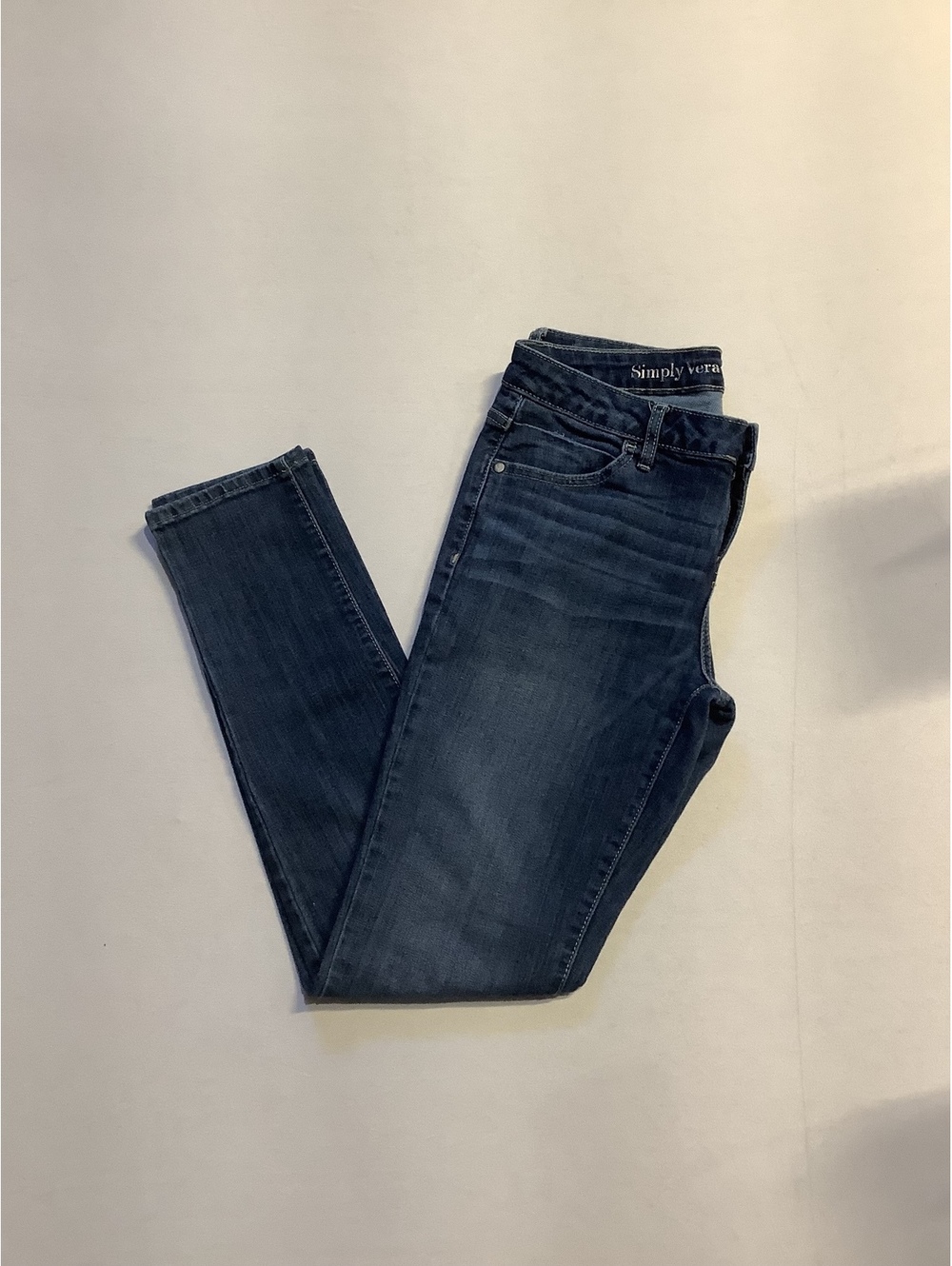 Simply Vera Vera Wang Women's Dark Blue Skinny Jeans Size 4